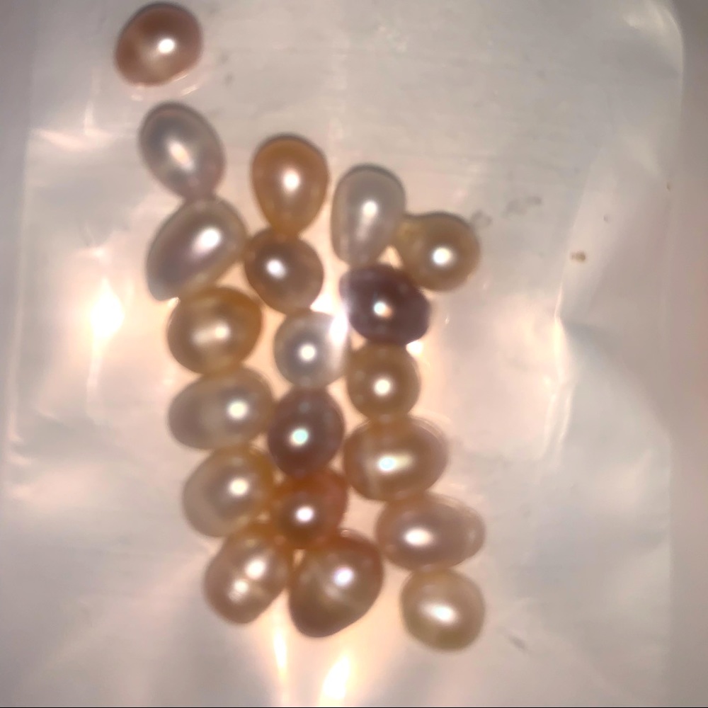 Grade A Beautiful multi freshwater water pearls 6-7mm 20PCs undrilled gift pack